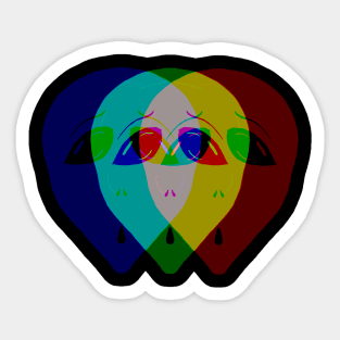 Alien Grays Sticker